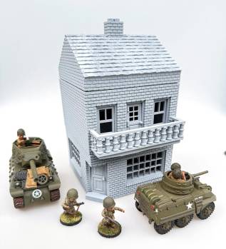 ToonKrieg ToonTown Brick Row House - Corner Building