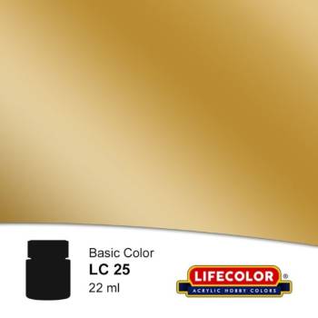LifeColor Matt Gold FS37043 Acrylic (22ml Bottle) 