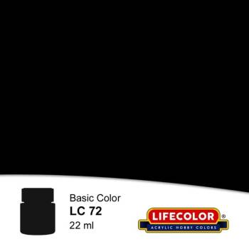 LifeColor Satin Black FS27038 Acrylic (22ml Bottle)