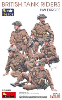 Miniart British Tank Riders NW Europe Resin Heads