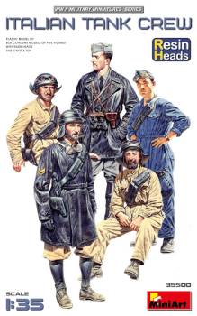 Italian Tank Crew with Resin Heads