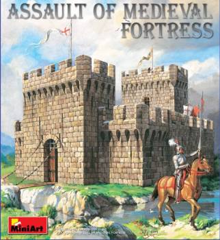 Assault of Medieval Fortress w/Figures
