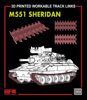 Rye Field M551 Sheridan 3D Printed Workable Track Set