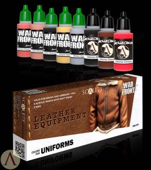 Scale Color- Color For Uniforms Leather Equipment Paint Set ONLY 1 AVAILABLE THIS PRICE