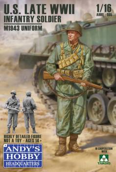 Andys Hobby Headquarters/Takom U.S. Late WWII Infantry Soldier M1943 Uniform