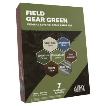 Army Painter Warpaints Combat Se7ens: Field Gear Green Army Paint Set