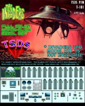 TSDS The Invaders UFO Decal Set