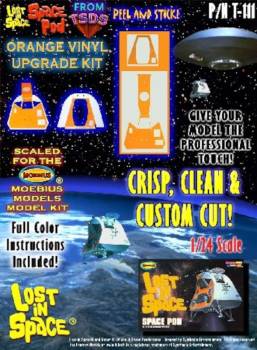 TSDS Lost in Space Space Pod Vinyl Upgrade Kit for MOE