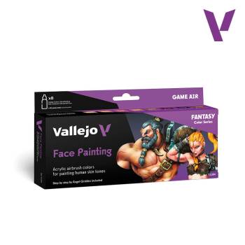 Vallejo Game Air Fantasy Face Painting Paint Set (8 Colors)