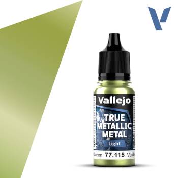 Vallejo True Metallic Metal Amber Green (Light) (18ml)