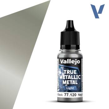 Vallejo True Metallic Metal Obsidian Black (Light) (18ml)