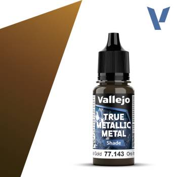 Vallejo True Metallic Metal Imperial Gold (Shade) (18ml)