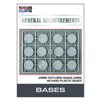 Wargames Atlantic General Accoutrements: 25mm Texture Bases (2mm thick)