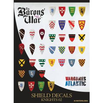 Wargames Atlantic Barons War Shield Decals (02) Knights