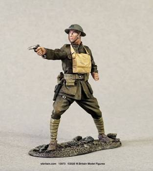 Jack Tars & Leathernecks Collection: U.S. Marine NCO Firing M1911 Pistol Belleau Wood 1918
