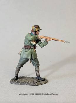 WW1: German Infantryman Standing Firing G98 1916-18