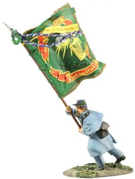 American Civil War: Union Infantry in Overcoat - Irish Brigade Flagbearer Charging No. 1 - ONLY 1 AVAILABLE