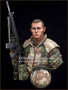 Young Miniatures - US 1st Marine Division-Al Burkan, KUWAIT 1991