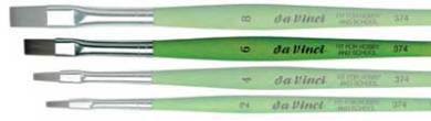 DA Vinci  Series 374 - Size 6 Flat Synthetic Brush
