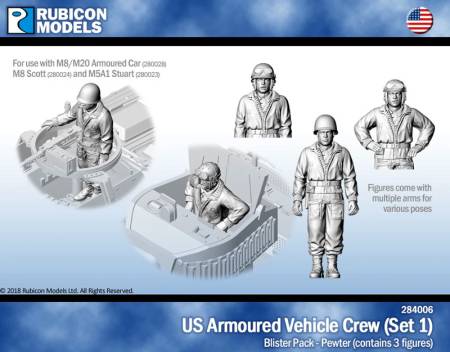 US Armored Vehicle Crew (Set 1)- Pewter