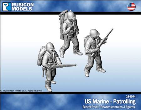 US Marines Patrolling- Pewter