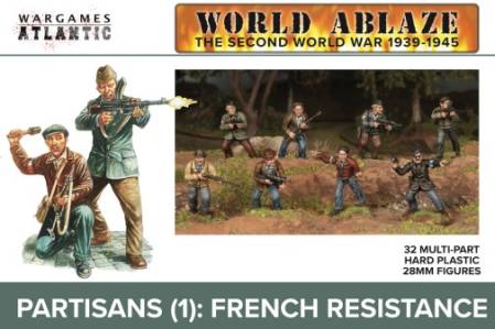 World Ablaze WWII 1939-45: Partisans 1 French Resistance w/Weapons (32)