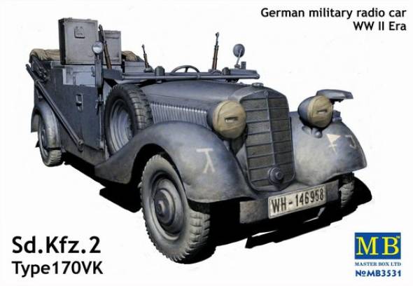 WWII German Sd.Kfz. 2, Type 170VK Military Radio Car