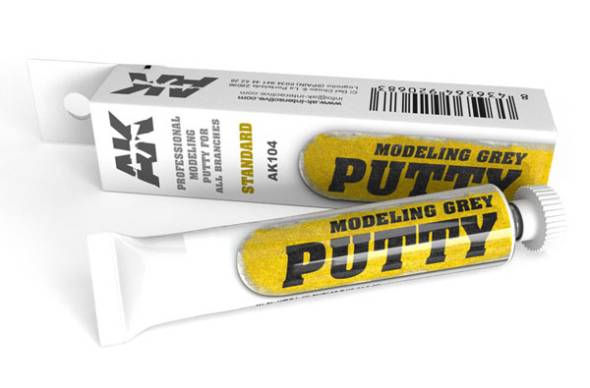 AK Interactive Grey Acrylic Modeling Putty 20ml Tube