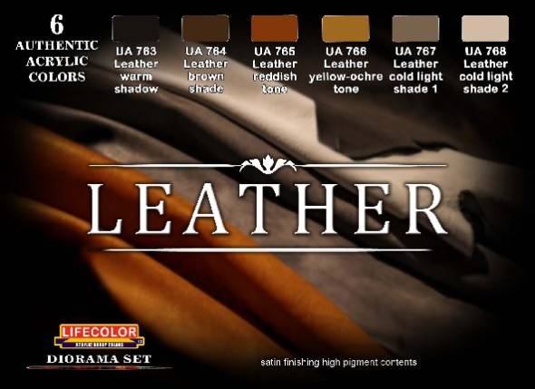 Leather Diorama Acrylic Set (6 22ml Bottles)