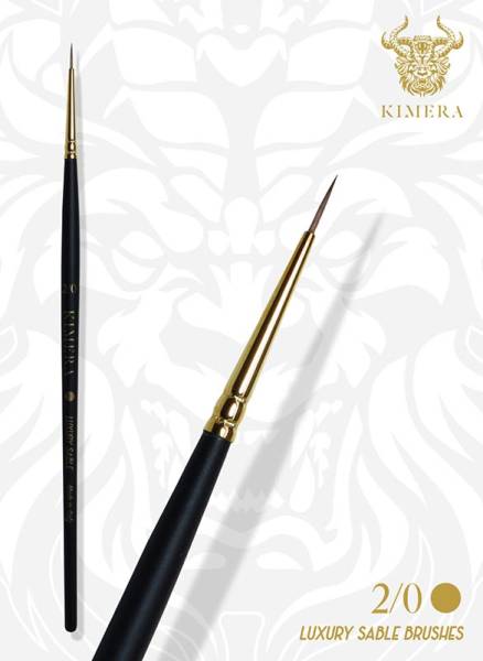 Kimera No 00 Round Point Brush - Kolinsky Sable