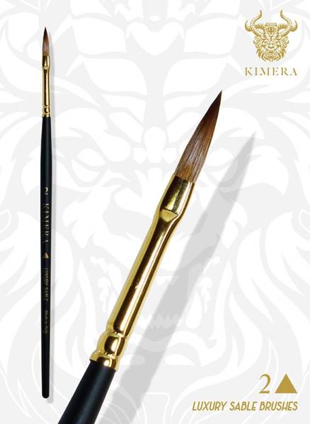 Kimera No 2 Arrow Point Brush - Kolinsky Sable