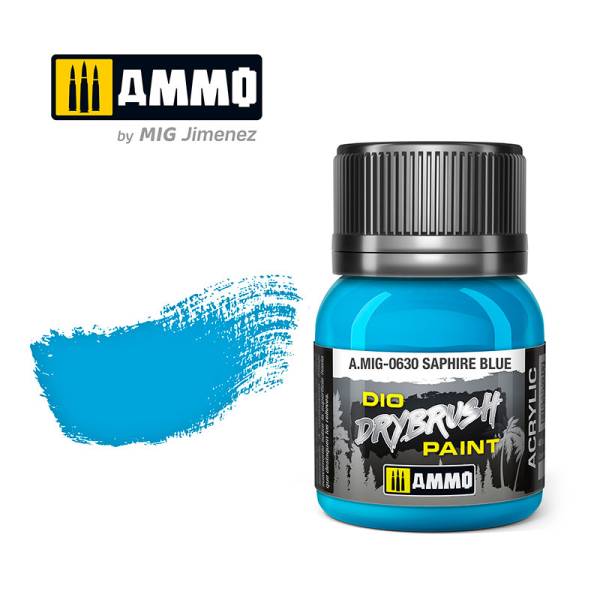Dio Drybrush Paint - Saphire Blue 40ml