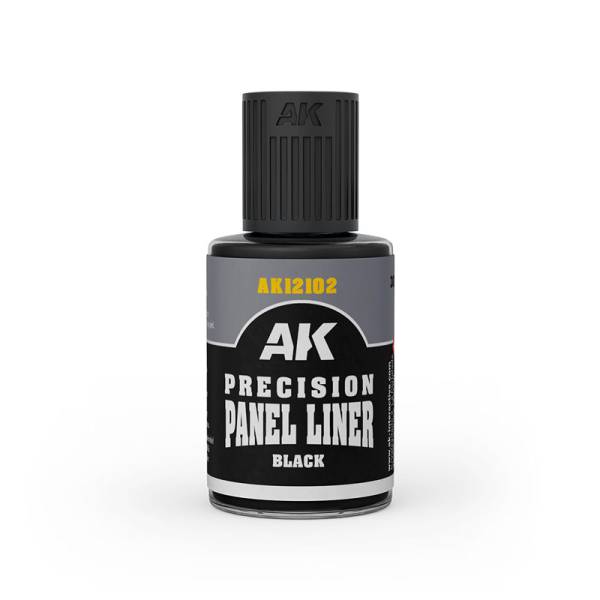 AK Interactive Precision Paneliner - Black 30ml Bottle