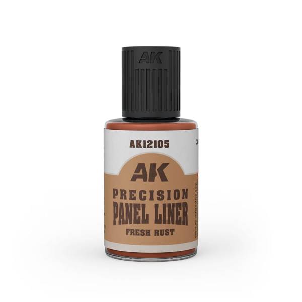 AK Interactive Precision Paneliner - Fresh Rust 30ml Bottle