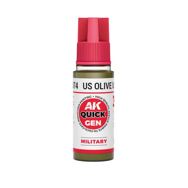 AK Interactive US Olive Uniform Quick Gen Paint
