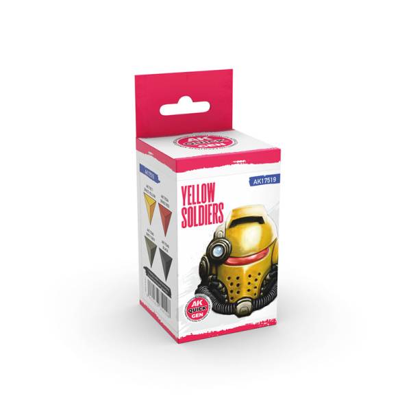 AK Interactive Quick Gen Paint Yellow Soldiers set