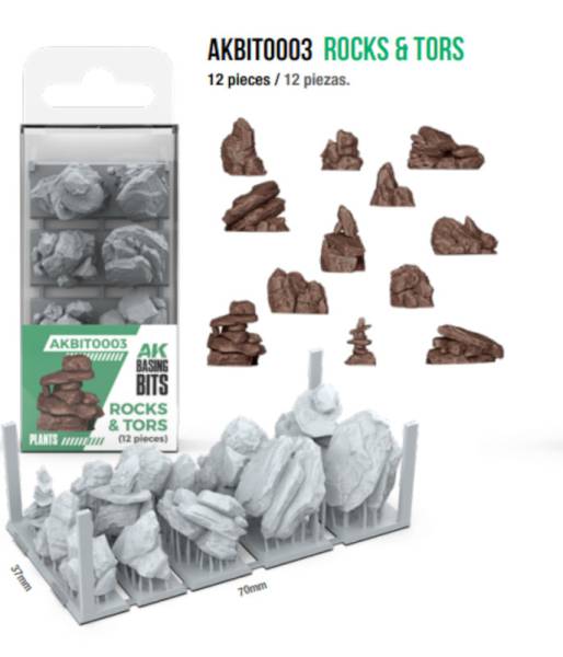 AK Interactive Basing Bits Rocks and Tors