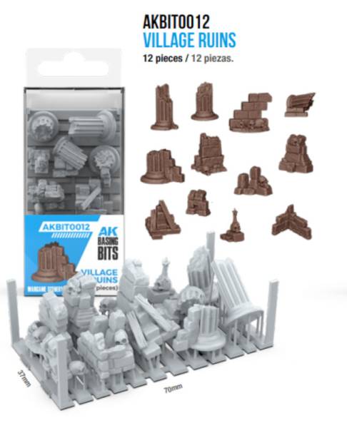 AK Interactive Basing Bits Village Ruins