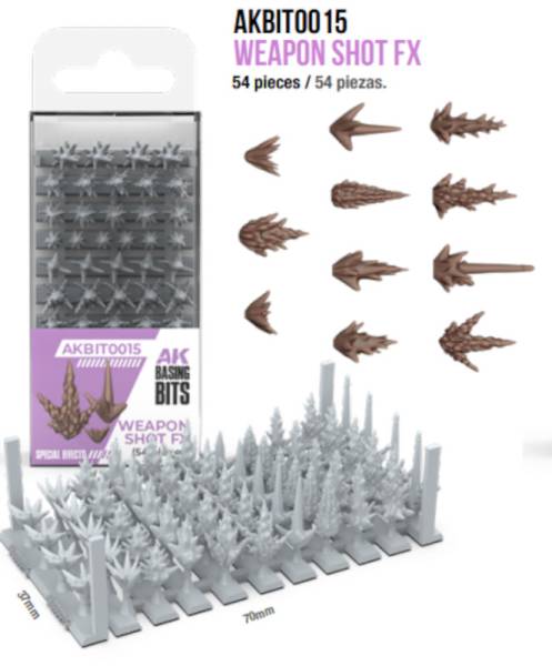 AK Interactive Basing Bits Weapons Shot FX