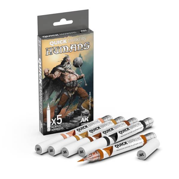 AK Interactive Quick Markers Humans Set