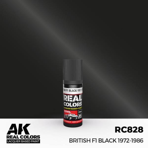 Real Colors Civil: F1 Black Acrylic Lacquer Paint