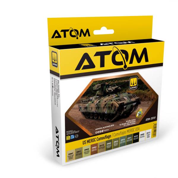 Ammo By Mig ATOM Acrylic Paint: U.S. MERDC Camouflage Set