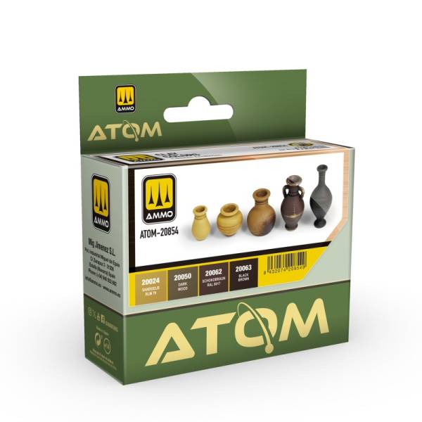 Ammo By Mig ATOM Acrylic Paint: Clay Colors Set