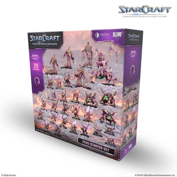 Archon Studio StarCraft Tabletop Miniatures Game: Zerg Starter Set