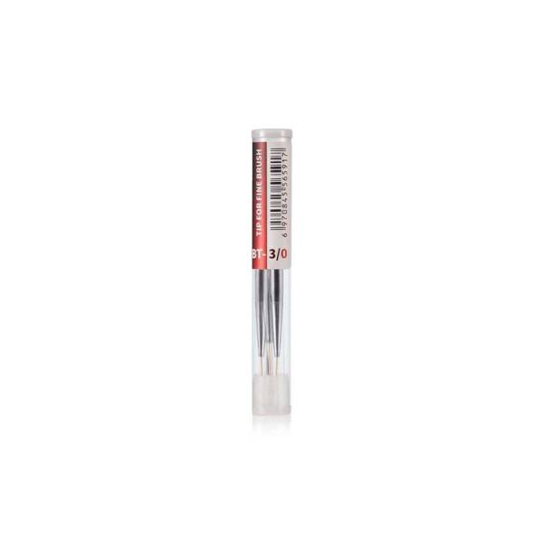 Dspiae 3/0 Fine Brush Tips 3/0 3PCS
