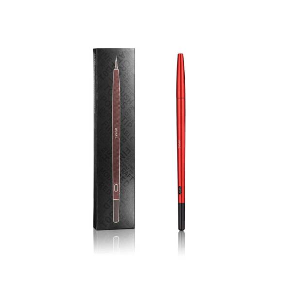 Dspiae Aluminium Alloy Interchangeable Fine Tip Brush Red