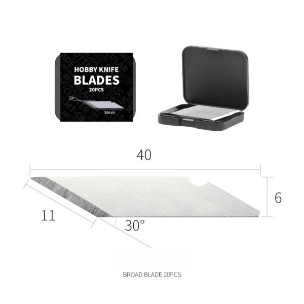 Dspiae Hobby Knife Blades - Broad (20pcs)