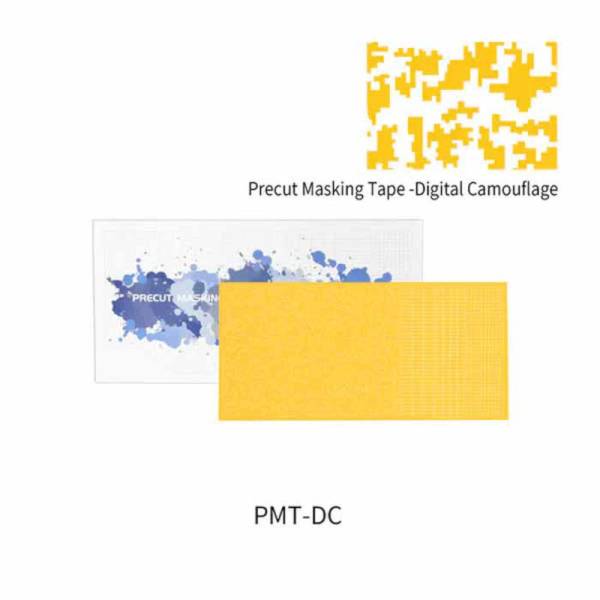 Dspiae Shaped Precut Masking Tape: Digital Camouflage