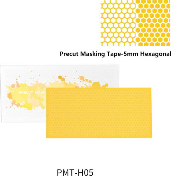 Dspiae Shaped Precut Masking Tape: 5mm Hexagonal