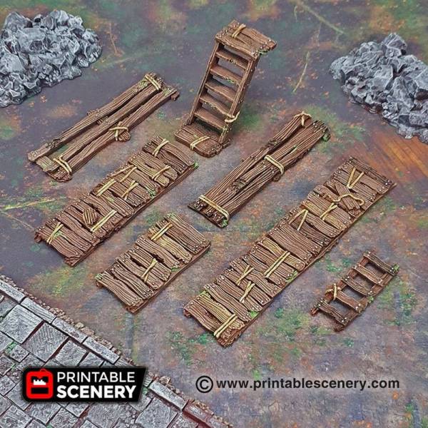 Gangways Stairs and Ladders - Shadowfey Wilds - Printable Scenery